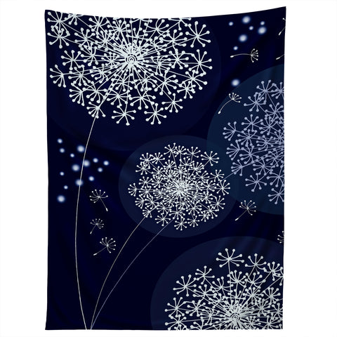Monika Strigel Midnight Magic Dandelion Tapestry