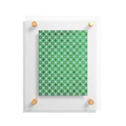 Monika Strigel MOROCCAN DIAMOND ANISSA GREEN Floating Acrylic Print