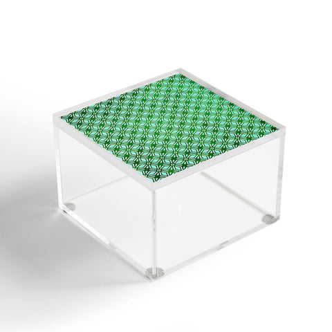 Monika Strigel MOROCCAN DIAMOND ANISSA GREEN Acrylic Box