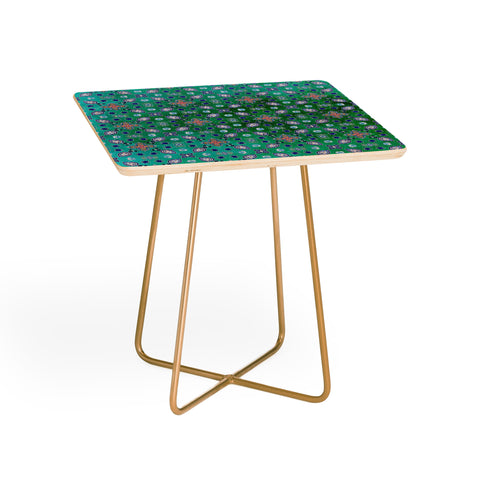 Monika Strigel MOROCCAN PEARLS AND TILES GREEN Side Table