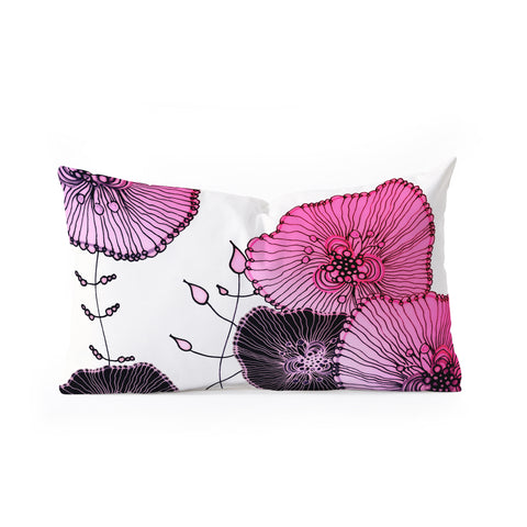 Monika Strigel Mystic Garden Pink Oblong Throw Pillow