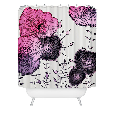 Monika Strigel Mystic Garden Pink Shower Curtain