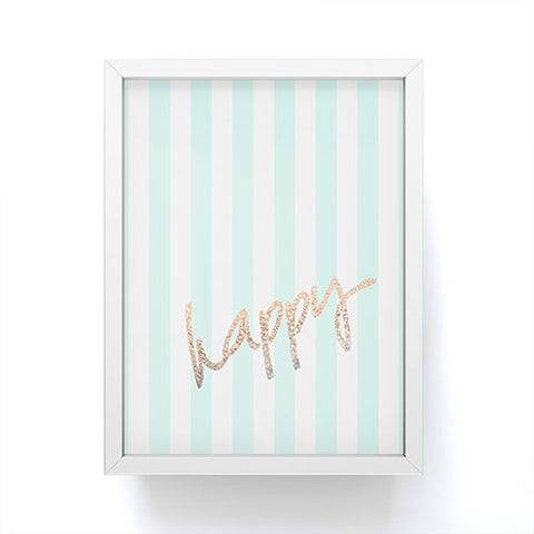 Monika Strigel Pretty Happy Mint Framed Mini Art Print
