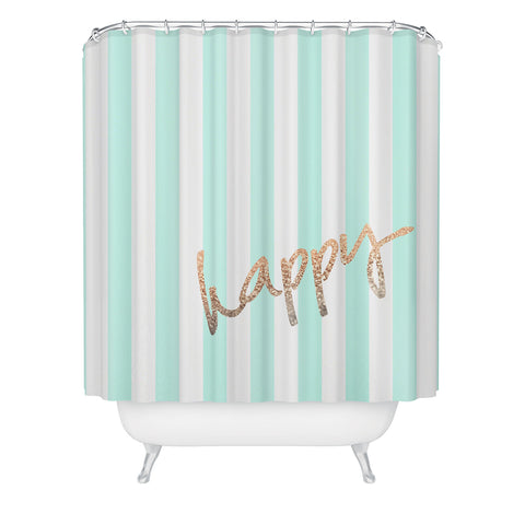 Monika Strigel Pretty Happy Mint Shower Curtain