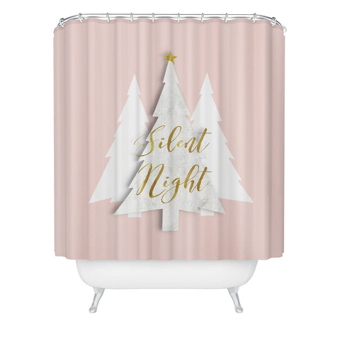 Monika Strigel SILENT NIGHT ROSE Shower Curtain
