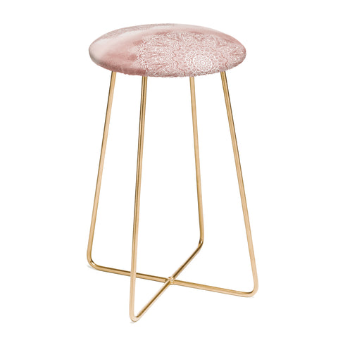 Monika Strigel THERE GOES THE FEAR ROSE BLUSH Counter Stool