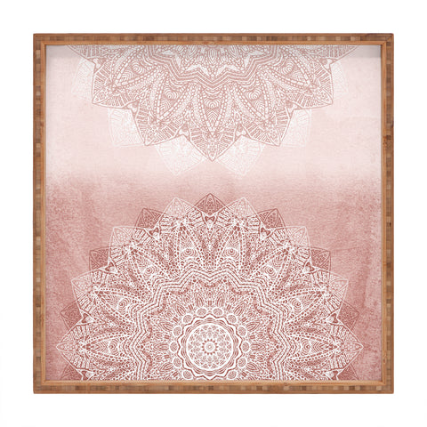 Monika Strigel THERE GOES THE FEAR ROSE BLUSH Square Tray