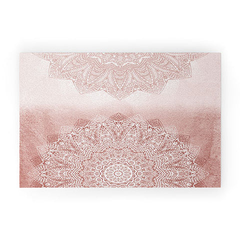 Monika Strigel THERE GOES THE FEAR ROSE BLUSH Welcome Mat