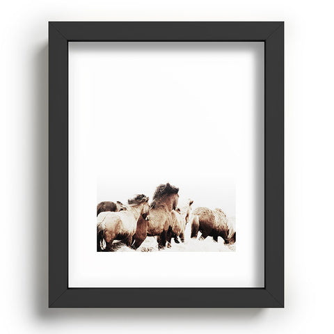 Monika Strigel WILD AND FREE 2 HORSES OF ICE Recessed Framing Rectangle