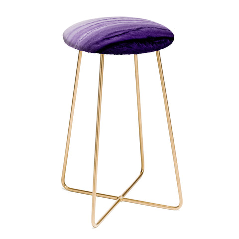 Monika Strigel WITHIN THE TIDES LAVENDER FIELDS Counter Stool