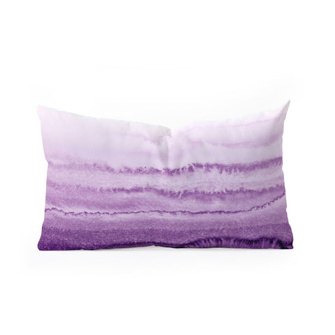 Monika Strigel WITHIN THE TIDES LAVENDER FIELDS Oblong Throw Pillow