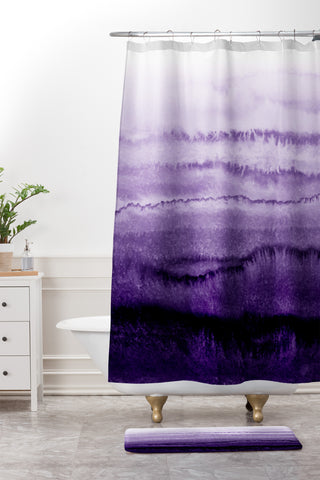 Monika Strigel WITHIN THE TIDES LAVENDER FIELDS Shower Curtain And Mat