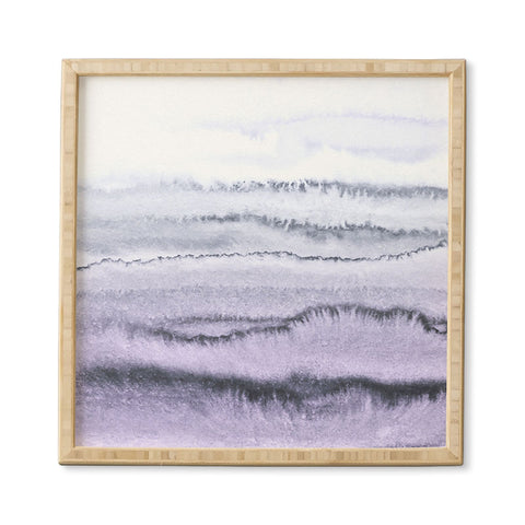 Monika Strigel WITHIN THE TIDES LILAC GRAY Framed Wall Art