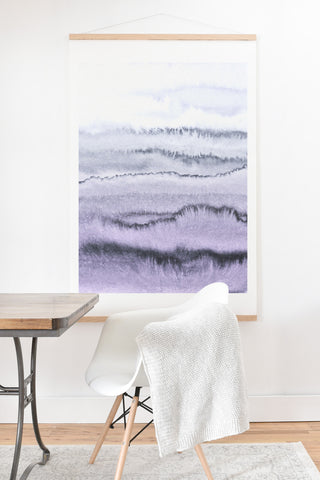 Monika Strigel WITHIN THE TIDES LILAC GRAY Art Print And Hanger