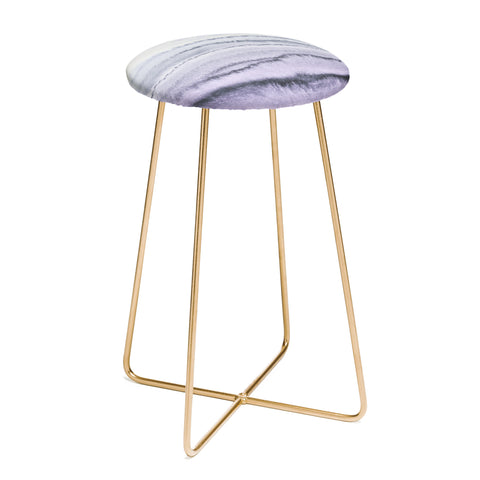 Monika Strigel WITHIN THE TIDES LILAC GRAY Counter Stool