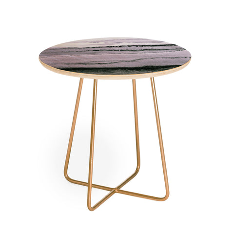 Monika Strigel WITHIN THE TIDES LILAC GRAY Round Side Table