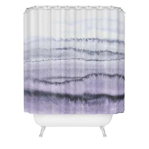 Monika Strigel WITHIN THE TIDES LILAC GRAY Shower Curtain