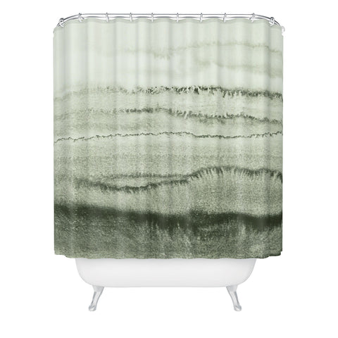 Monika Strigel WITHIN THE TIDES SAGE GREEN Shower Curtain