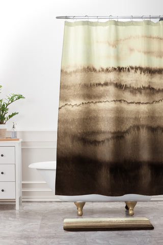 Monika Strigel WITHIN THE TIDES SAND AND STONES Shower Curtain And Mat