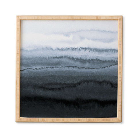 Monika Strigel WITHIN THE TIDES STORMY WEATHER GREY Framed Wall Art
