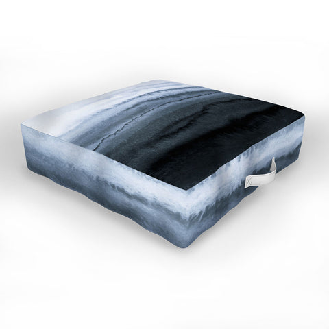 Monika Strigel WITHIN THE TIDES STORMY WEATHER GREY Outdoor Floor Cushion