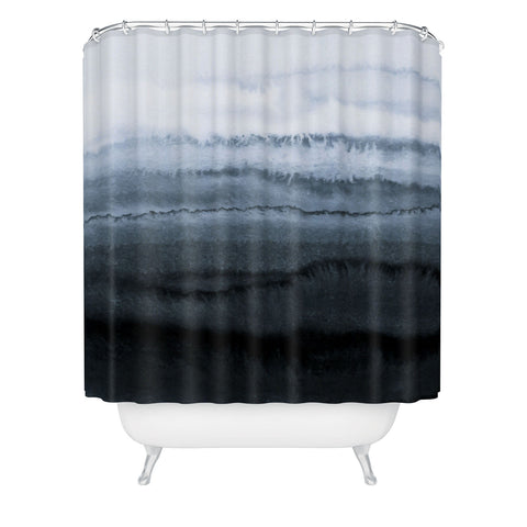 Monika Strigel WITHIN THE TIDES STORMY WEATHER GREY Shower Curtain
