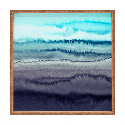 Monika Strigel WITHIN THE TIDES WINTER SKIES Square Tray