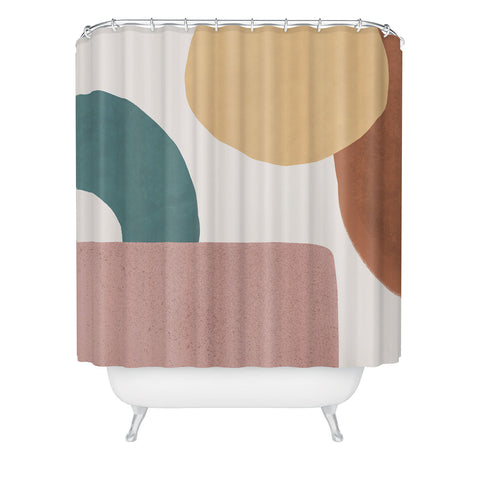 MoonlightPrint Abstract Earth 12 Painted Shower Curtain