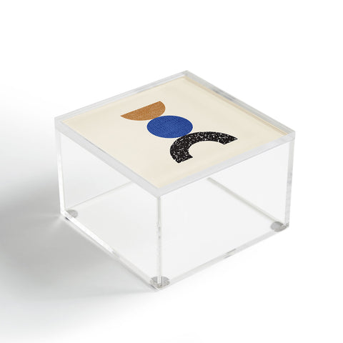 MoonlightPrint Woodblocks Brown Blue Acrylic Box