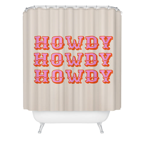 Morgan Elise Sevart howdy howdy Shower Curtain