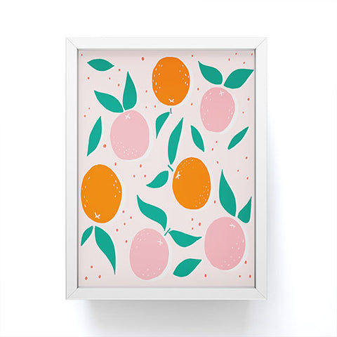 Morgan Elise Sevart vitamin C pink Framed Mini Art Print