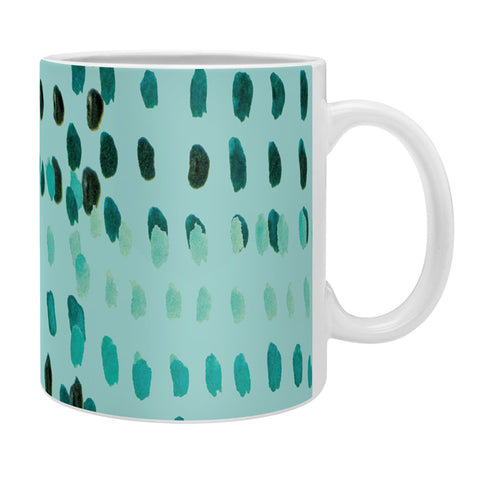 Morgan Kendall aqua dashes Coffee Mug