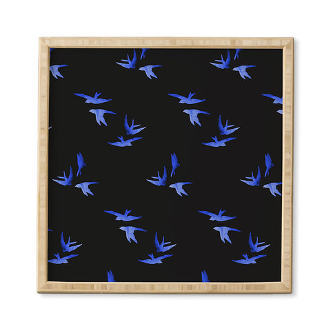 Morgan Kendall blue birds Framed Wall Art