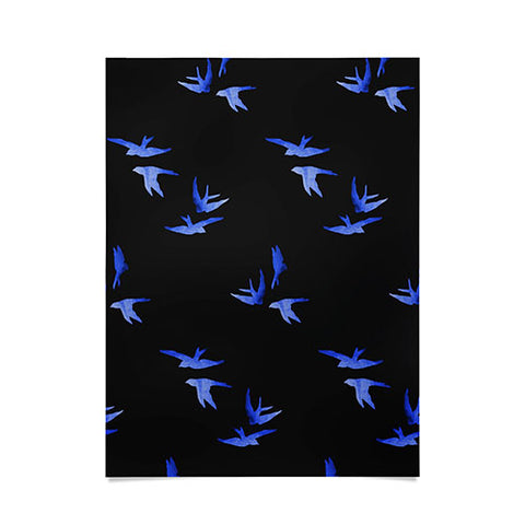 Morgan Kendall blue birds Poster