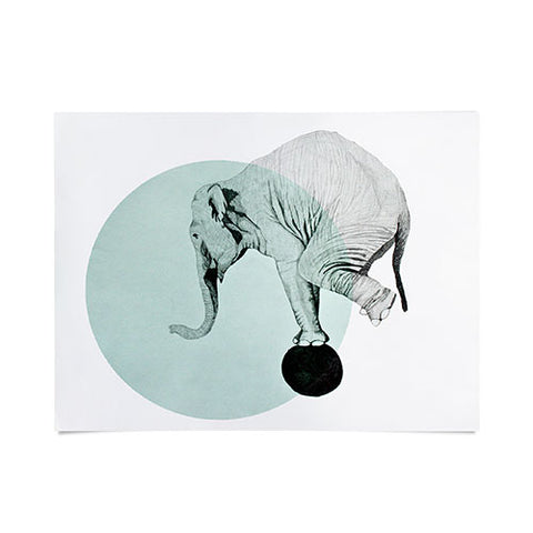 Morgan Kendall blue elephant Poster