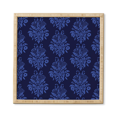 Morgan Kendall blue lace Framed Wall Art