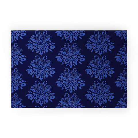 Morgan Kendall blue lace Welcome Mat