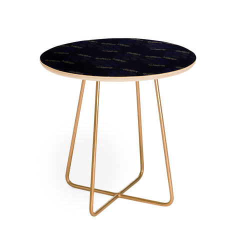 Morgan Kendall blue winter Round Side Table