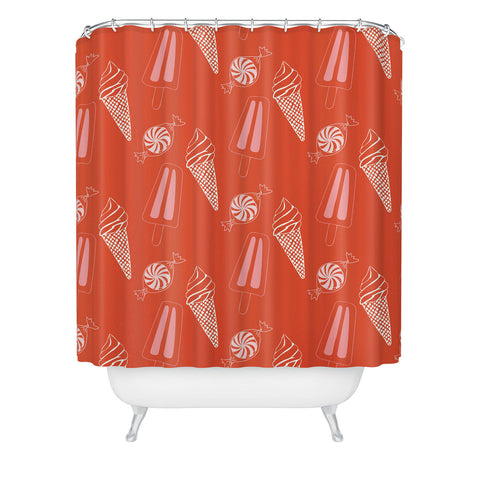 Morgan Kendall candy and sweets Shower Curtain