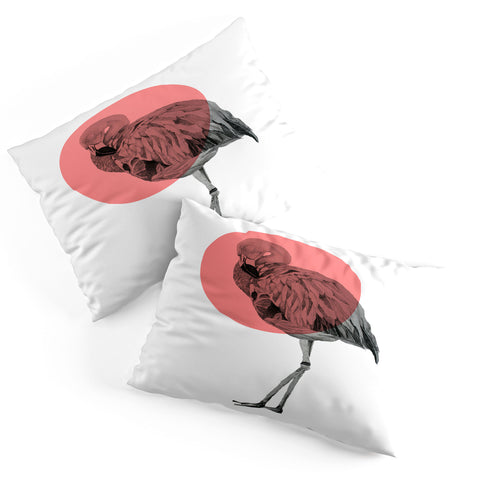 Morgan Kendall coral flamingo Pillow Shams