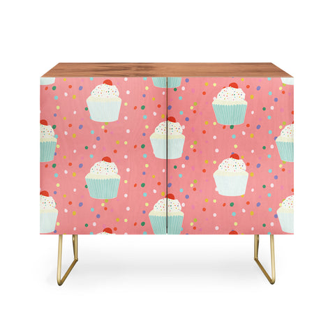 Morgan Kendall cupcakes and sprinkles Credenza