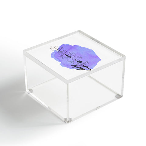 Morgan Kendall delphinium Acrylic Box