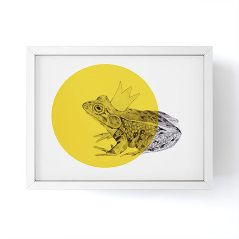 Morgan Kendall Gold Frog Prince Framed Mini Art Print