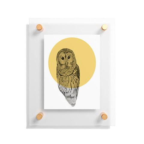 Morgan Kendall Gold Owl Floating Acrylic Print