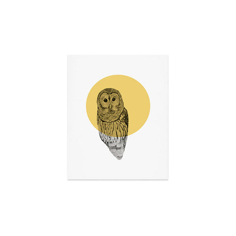 Morgan Kendall Gold Owl Art Print