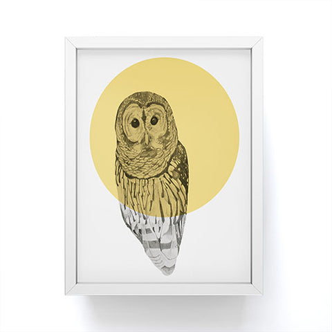 Morgan Kendall Gold Owl Framed Mini Art Print