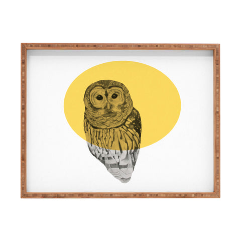 Morgan Kendall Gold Owl Rectangular Tray