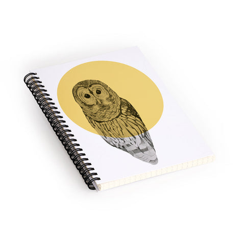 Morgan Kendall Gold Owl Spiral Notebook