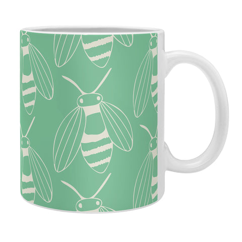 Morgan Kendall green bees Coffee Mug