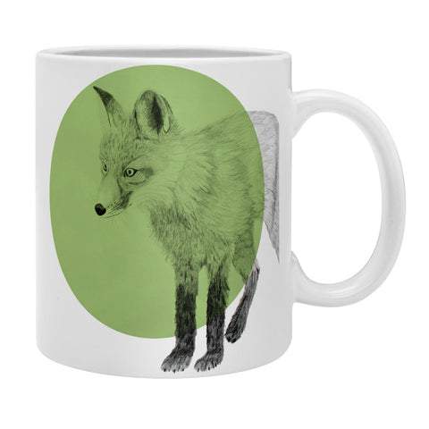 Morgan Kendall green fox Coffee Mug